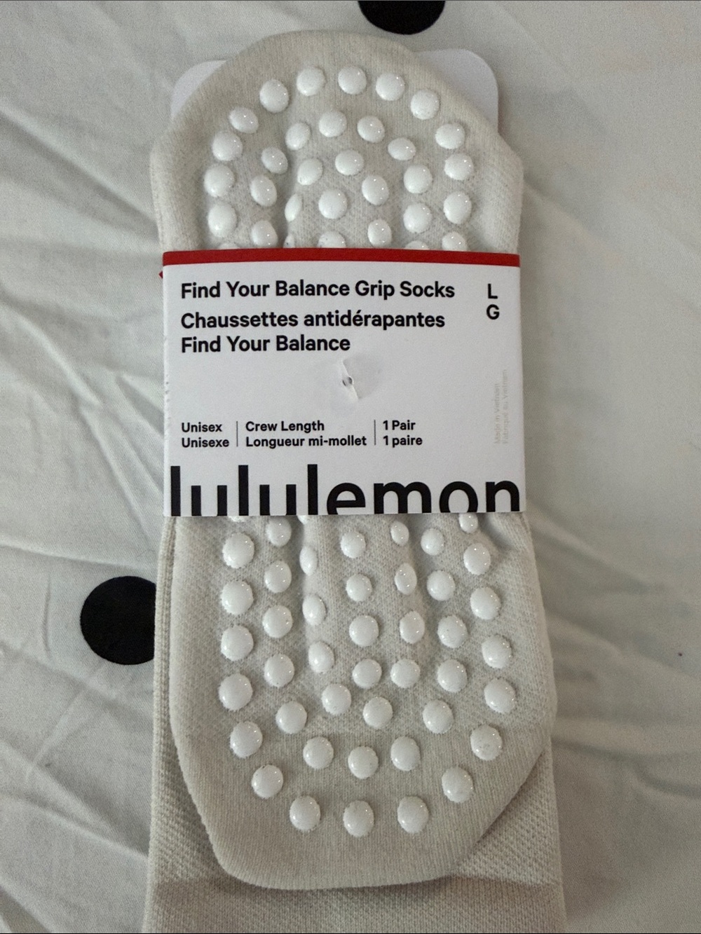 lululemon athletica Find Your Balance Grip Socks - Cream - Large
